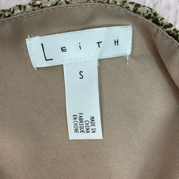 Leith Snake/ Python Print Spaghetti Strap Tank Top Lined Cami Blouse - Picture 7 of 8